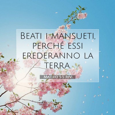 Matteo 5:5 Versetto della Bibbia Spiegato