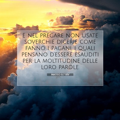 Matteo 6:7 Versetto della Bibbia Spiegato