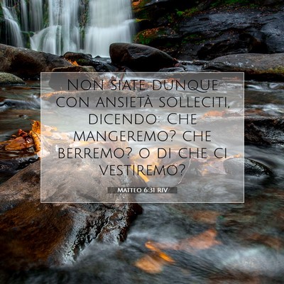 Matteo 6:31 Versetto della Bibbia Spiegato