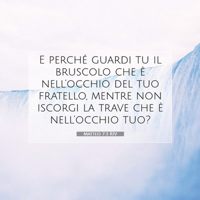 Matteo 7:3 Versetto della Bibbia Spiegato
