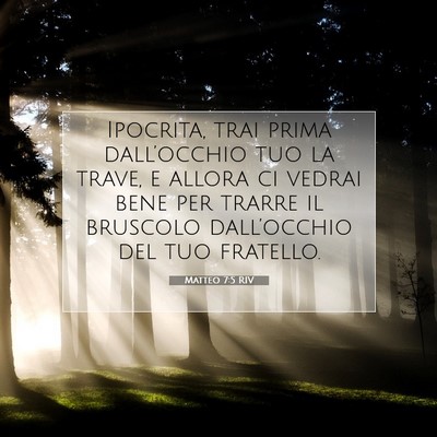 Matteo 7:5 Versetto della Bibbia Spiegato