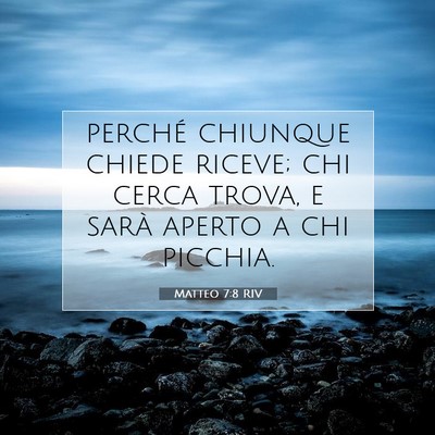 Matteo 7:8 Versetto della Bibbia Spiegato