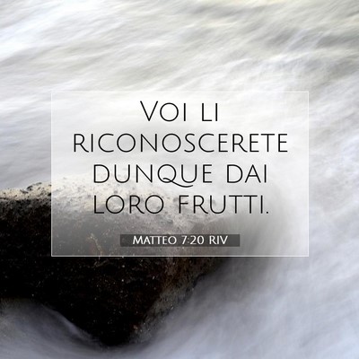 Matteo 7:20 Versetto della Bibbia Spiegato
