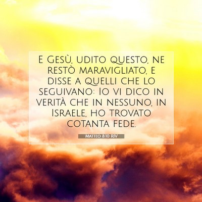 Matteo 8:10 Versetto della Bibbia Spiegato