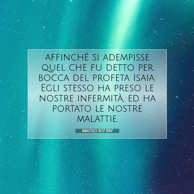 Matteo 8:17 RIV Immagine del Versetto della Bibbia