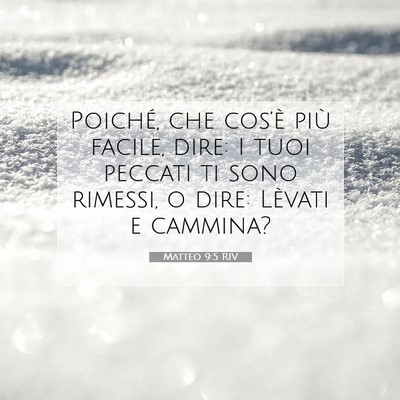 Matteo 9:5 Versetto della Bibbia Spiegato
