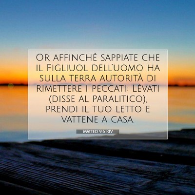 Matteo 9:6 Versetto della Bibbia Spiegato
