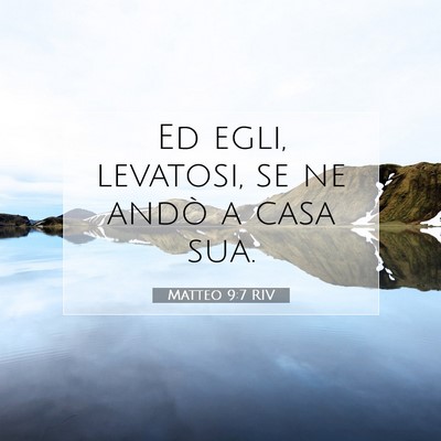 Matteo 9:7 Versetto della Bibbia Spiegato