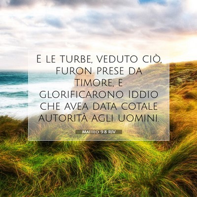 Matteo 9:8 RIV Immagine del Versetto della Bibbia