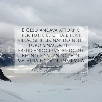 Matteo 9:35 RIV Immagine del Versetto della Bibbia