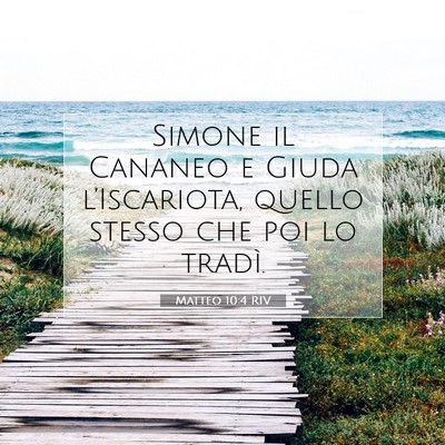 Matteo 10:4 Versetto della Bibbia Spiegato