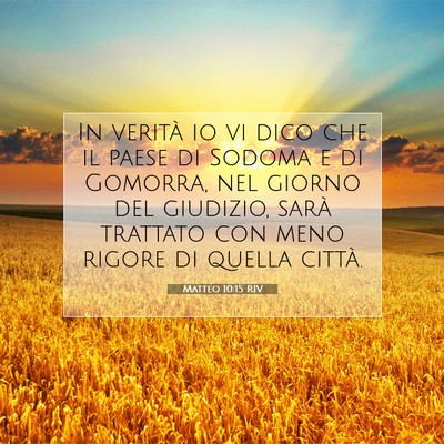 Matteo 10:15 Versetto della Bibbia Spiegato