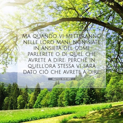 Matteo 10:19 Versetto della Bibbia Spiegato