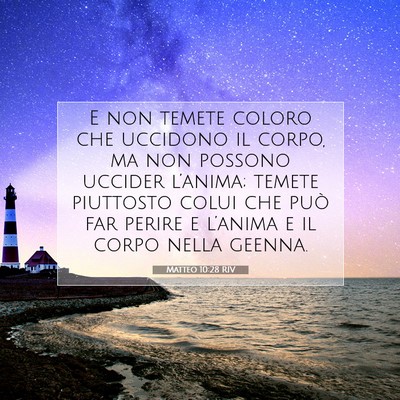 Matteo 10:28 RIV Immagine del Versetto della Bibbia