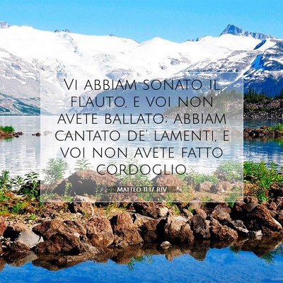 Matteo 11:17 Versetto della Bibbia Spiegato
