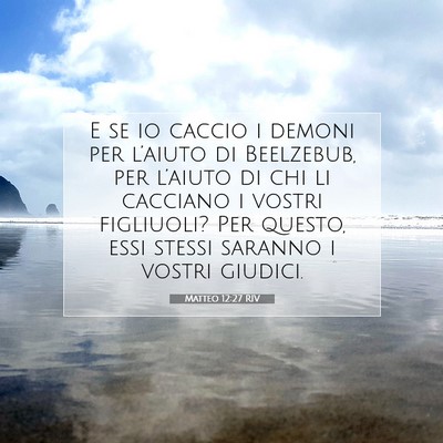 Matteo 12:27 Versetto della Bibbia Spiegato