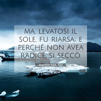 Matteo 13:6 Versetto della Bibbia Spiegato