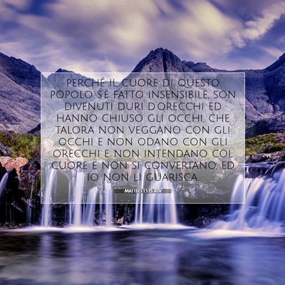 Matteo 13:15 RIV Immagine del Versetto della Bibbia
