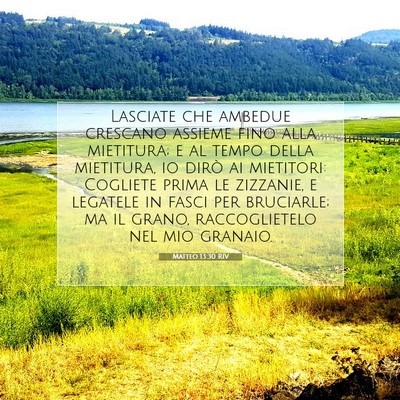 Matteo 13:30 Versetto della Bibbia Spiegato