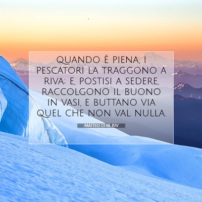 Matteo 13:48 Versetto della Bibbia Spiegato