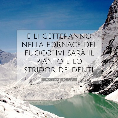 Matteo 13:50 Versetto della Bibbia Spiegato