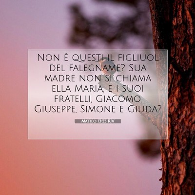 Matteo 13:55 RIV Immagine del Versetto della Bibbia