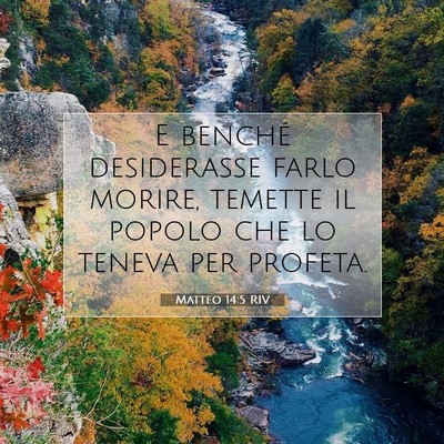 Matteo 14:5 Versetto della Bibbia Spiegato