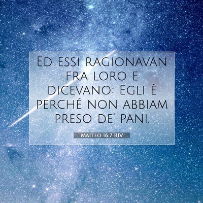 Matteo 16:7 Versetto della Bibbia Spiegato
