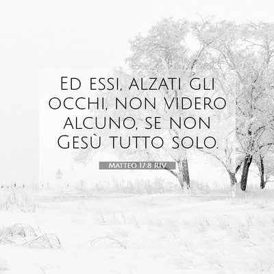 Matteo 17:8 Versetto della Bibbia Spiegato