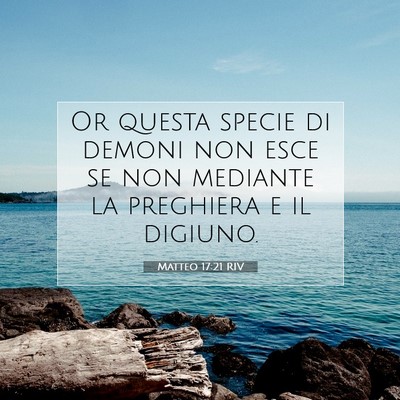 Matteo 17:21 Versetto della Bibbia Spiegato