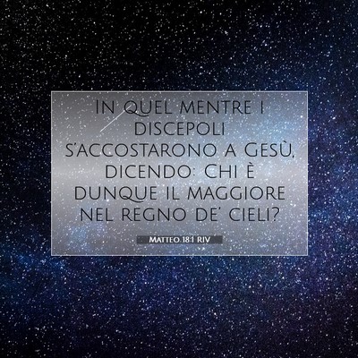 Matteo 18:1 Versetto della Bibbia Spiegato