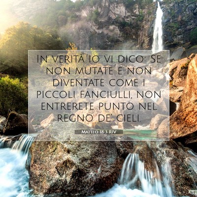 Matteo 18:3 Versetto della Bibbia Spiegato