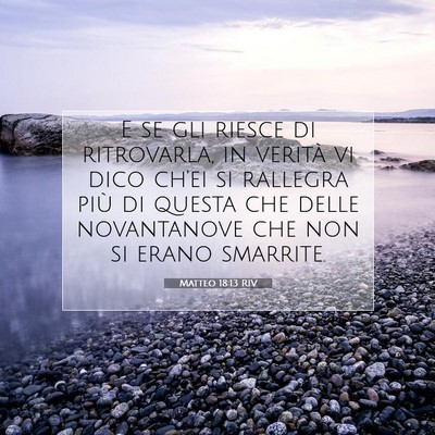 Matteo 18:13 Versetto della Bibbia Spiegato