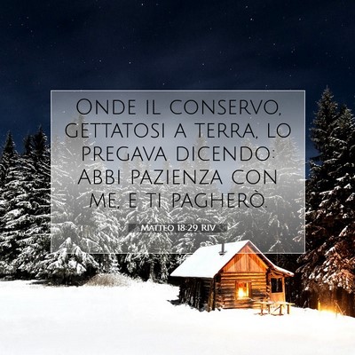 Matteo 18:29 Versetto della Bibbia Spiegato