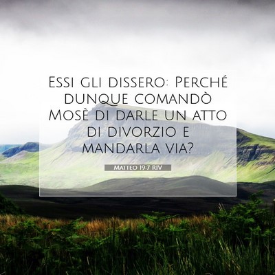 Matteo 19:7 Versetto della Bibbia Spiegato