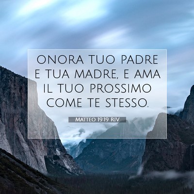Matteo 19:19 Versetto della Bibbia Spiegato