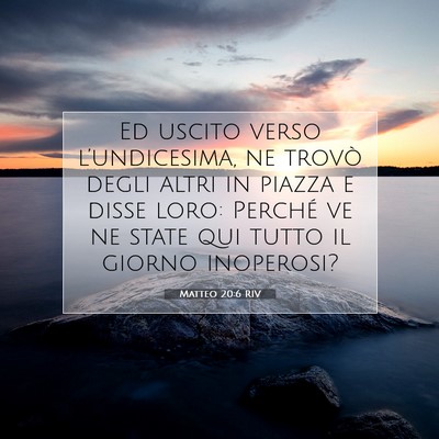 Matteo 20:6 RIV Immagine del Versetto della Bibbia