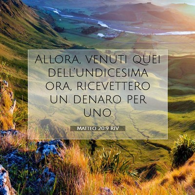Matteo 20:9 Versetto della Bibbia Spiegato