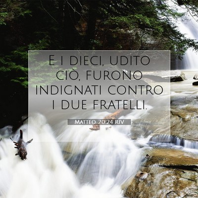 Matteo 20:24 Versetto della Bibbia Spiegato