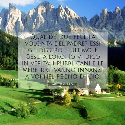 Matteo 21:31 RIV Immagine del Versetto della Bibbia