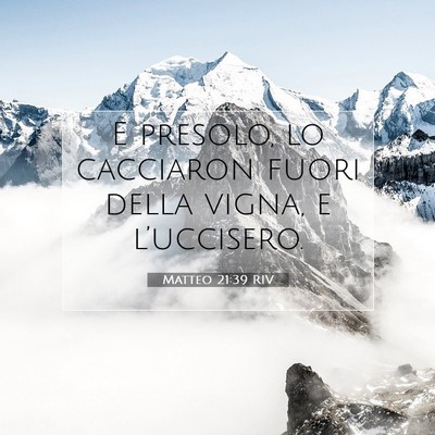 Matteo 21:39 Versetto della Bibbia Spiegato