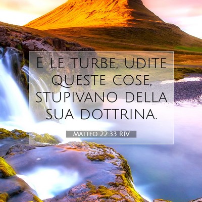 Matteo 22:33 Versetto della Bibbia Spiegato