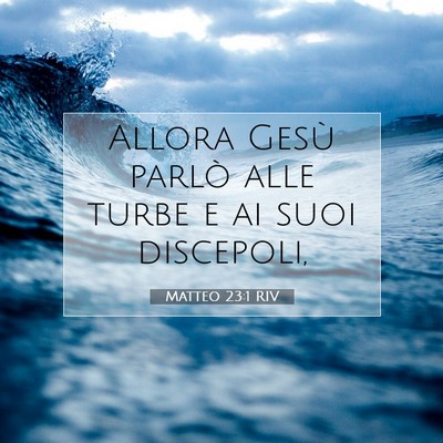 Matteo 23:1 Versetto della Bibbia Spiegato