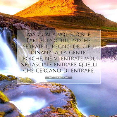 Matteo 23:13 RIV Immagine del Versetto della Bibbia