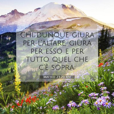 Matteo 23:20 Versetto della Bibbia Spiegato