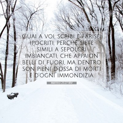 Matteo 23:27 Versetto della Bibbia Spiegato