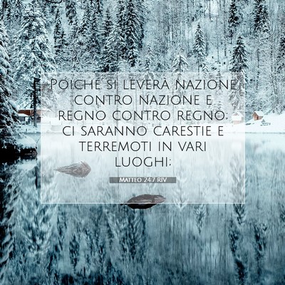 Matteo 24:7 Versetto della Bibbia Spiegato