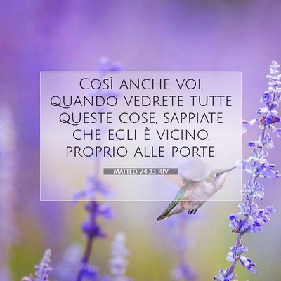 Matteo 24:33 Versetto della Bibbia Spiegato