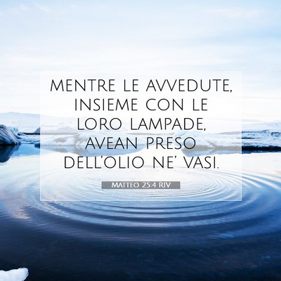 Matteo 25:4 Versetto della Bibbia Spiegato