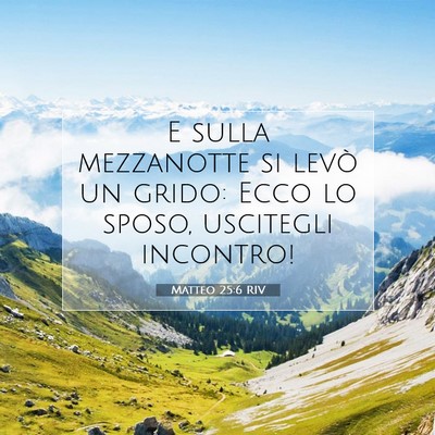 Matteo 25:6 Versetto della Bibbia Spiegato